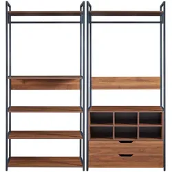 Kleiderständer Braun von en.casa