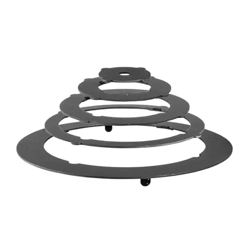 4BIG.fun Adapter - Ringe für Eintopfofen - Außenküchen: Robuste 4 mm Stahl-Ringe für sichere und stabile Platzierung von Kesseln und Töpfen – ideal für vielseitige Anwendung beim Camping.