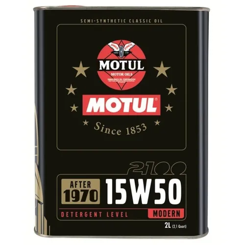 MOTUL 2100 15w50 2 Lt Motoröl Autos und Motorräder Historische Halb Api Sh / Cf