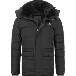 Höhenhorn 21D13 Achalm Herren Winter Jacke Schwarz Gr. L - winddicht und wärme-isolierend, ideal für kalte Tage mit praktischem Stauraum