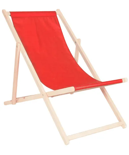 Strandliege Relaxstuhl Rot