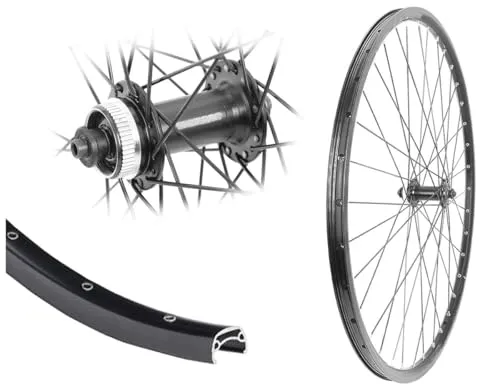 AGGRO-X 28 Zoll Alu Vorderrad 21-622 Laufrad Hohlkammer M4050 Schwarz MTB Disk Scheibenbremse Centerlock
