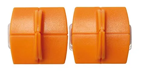 Original Fiskars Ersatzklingen für Papierschneidemaschinen, 2 Stück, Für gerade Schnitte, High Profile TripleTrack Titanium, Orange, 1004677