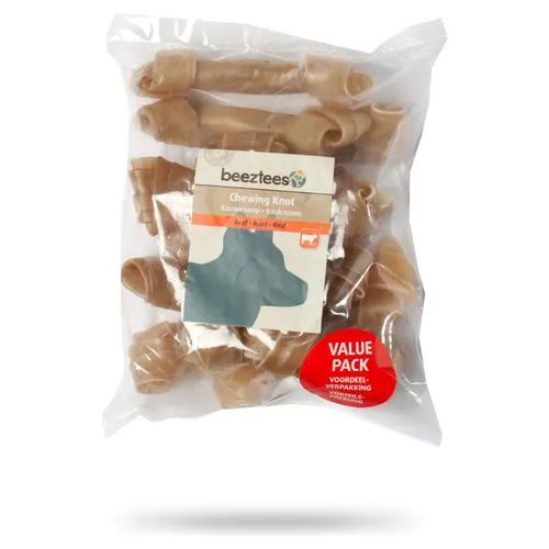 Beeztees Kauknoten Rinderhaut 12 cm / 10 Stk., UVP 10,99 EUR, NEU