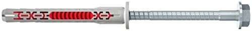 Fischer Duoxpand Beton Dübel 8x80 mit Sechskantkopf - 1 Stück - Dübel für Beton, ideal für hohe Traglasten, aus galvanisch verzinktem Stahl mit robustem Sechskantkopf, perfekt für sichere Befestigungen.