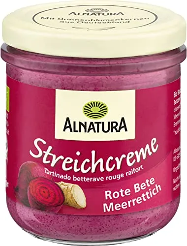 Alnatura Bio Streichcreme Rote Beete und Meerrettich, 180g
