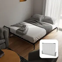 WallBedKing Schrankbett – Platzsparendes Vertikales Wandbett 200 cm - Das WallBedKing Schrankbett ist die ideale Lösung für kleine Räume. Mit robustem Metallrahmen und Gasdruckfedern ermöglicht es ein müheloses Hochklappen und schafft wertvollen Platz. Perfekt für Singlewohnungen und Gästezimmer!