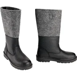 Brandit BW Knobelbecher Filz - Robuste Stiefel in Schwarz/Grau - Größe 41 EU - Stilvolle BW Knobelbecher aus Filz mit verstärktem Zehen- und Fersenbereich. Rutschfeste Gummisohle und verstellbarer Riemen sorgen für optimalen Halt und Komfort.