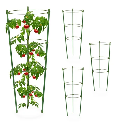 Rankhilfe Rankstütze Pflanzenstütze Tomatenstütze Kletterhilfe 4 Ringe 5 kg