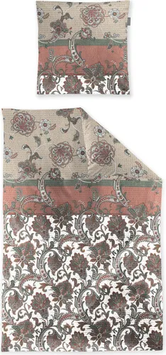 Irisette Bettwäsche Soft-Seersucker Terra 135x200 cm - Bettwäsche-Set aus 100% Baumwolle, bügelfrei und pflegeleicht, ideal für einen erholsamen Schlaf.