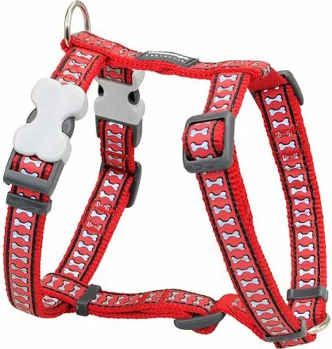 Hundegeschirr Red Dingo Rot Knochen Reflektierend 37-61 cm von Red Dingo