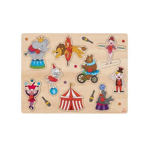 Engelhart Holzknöpfe Puzzle Zirkus 9 Teile