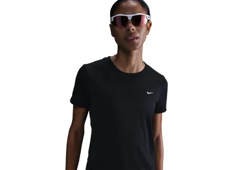 NIKE Damen T-Shirt Tempo - Stylisches Laufshirt - T-Shirts für Damen mit schweißableitendem Material, das kühlen Tragekomfort bietet. Ideal für sportliche Aktivitäten und reduzierter Reibung durch weniger Nähte.