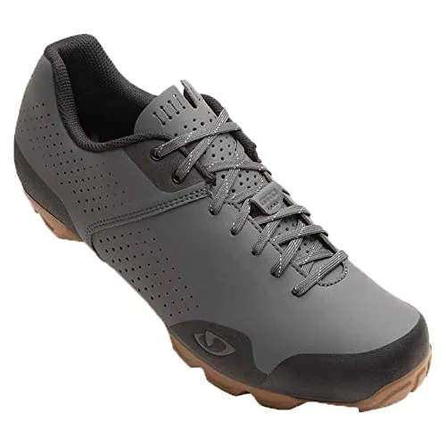 Giro Privateer Lace dark shadow/gum - Mountainbikeschuhe für Herren - Robuste Mountainbikeschuhe mit schnürbarem Verschlusssystem für optimalen Halt und Komfort auf Trails. Ideal für anspruchsvolles Radfahren und tägliche Nutzung.