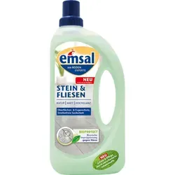 Emsal Bodenpflege Bioprotect Konzentrat 1L - Haushaltsreinigungsmittel für Stein und Fliesen, schützt zuverlässig vor Schmutz- und Wasserflecken mit bionischer Imprägnierung. Ideal für eine streifenfreie Sauberkeit im Innenbereich.