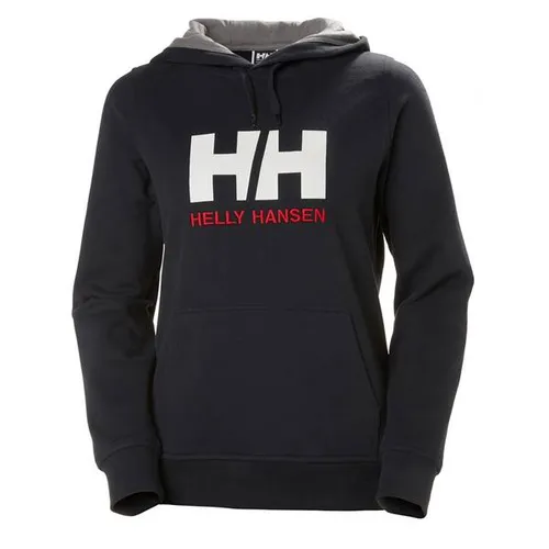 Helly Hansen Longsleeve Pullover W HH LOGO HOODIE - Stylischer Damen Hoodie von HELLY HANSEN aus weichem Baumwoll-Frottee. Ideal für Freizeitaktivitäten oder entspannte Tage. Das große Logo verleiht ihm einen modernen Look.