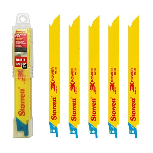 Starrett Metall Schneiden Säbelsägeblatt 200mm (8-Zoll) - 5er Pack
