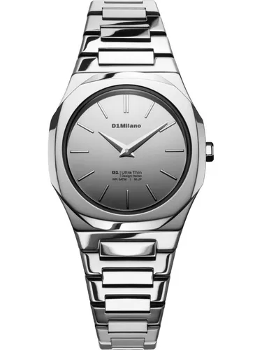 D1 Milano Quarzuhr Damen Analog Quarz – Klassisch & Elegant - Elegante Damen-Armbanduhr mit Quarz-Antrieb und Saphirglas. Wasserdicht bis 5 bar, ideal für den Alltag. Edelstahl-Gehäuse und -Armband für zeitlosen Stil.