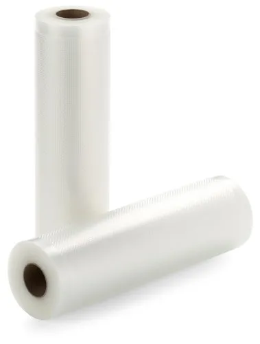 GASTROBACK Folienrollenset 28 x 600 aus Kunststoff für Vakuumierer- Frische & Vielseitigkeit sicher verschlossen, Vakuumierbeutel kompatibel mit 46011, 46007, 46008 Vakuumierern