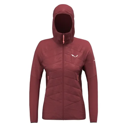 Salewa Ortles Hybrid Tirolwool Responsive Damen Tourenjacke - Rot - Größe 36 - Funktionsjacke aus Tirolwool, bietet optimale Wärme und Atmungsaktivität für anspruchsvolle Touren.