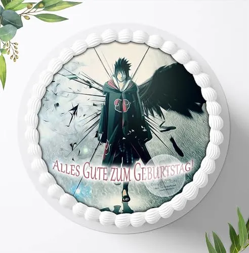 Digital-on Für die Geburtstags Torte, Zuckerbild kompatibel mit: Manga Anime, Essbares Foto für Torten, Fondant, Tortenaufleger Ø 20cm, 0314c