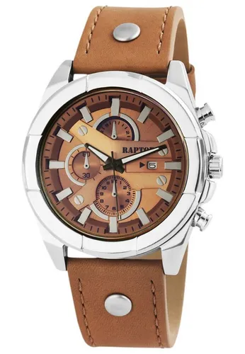 Raptor Quarzuhr Rivet - Elegante Armbanduhr für jeden Anlass - Armbanduhren mit exklusivem Design und hoher Qualität, ideal als Geschenk verpackt in einer ausgefallenen Geschenkbox - perfekt für jeden Anlass.