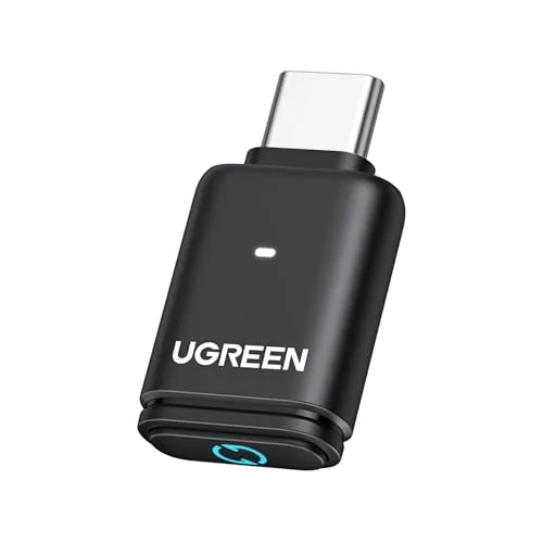 UGREEN USB C aptX 5.3 Bluetooth USB Audio für PS5/PS5 Pro/Switch Bluetooth Dongle Freisprechanruf Bluetooth Adapter für PC,Laptop Bluetooth Stick für Windows/macOS, Plug und Play (nur Audio)