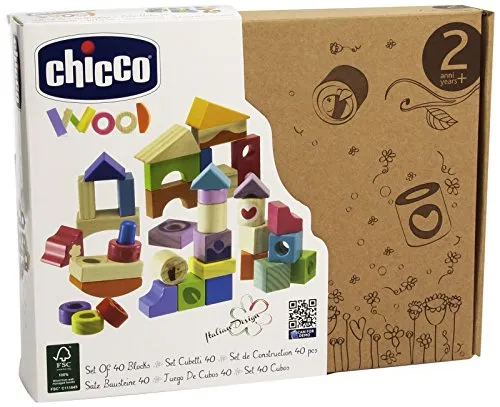 Chicco 00005166000000 - Bausteine, 40-er Set