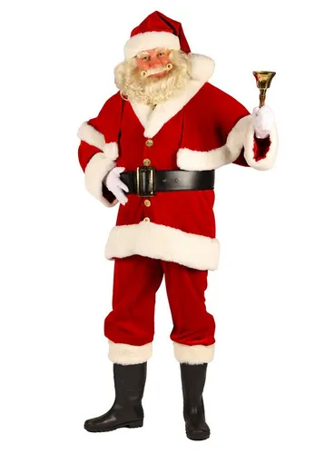 thetru Kostüm Weihnachtsmann Kostüm - Faschingskostüm Karneval, Weihnachtliche Komplettaustattung – Santas ganzer stolz