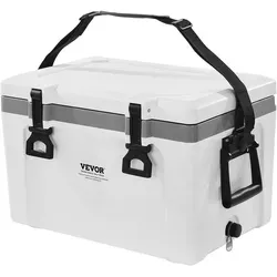 VEVOR Tragbare Kühlbox (38 Qt) - Kühlboxen & Kühltaschen mit 26 Dosen Fassungsvermögen, 48 Stunden Eis-Kühlung und robusten Griffen – ideal für Picknicks und Kurztrips.
