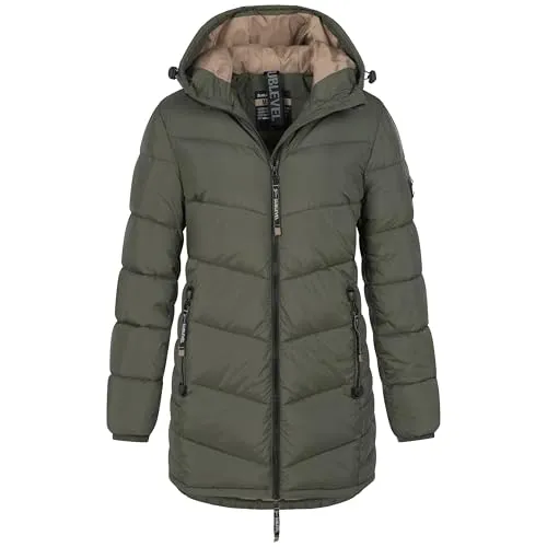 SUBLEVEL Steppjacke Damen Mantel mit Kapuze - Funktionsjacken für kalte Tage, mit wärmenden Materialien, lässigem Stil und praktischen Details wie verstellbarer Kapuze – ideal für aktive Frauen.