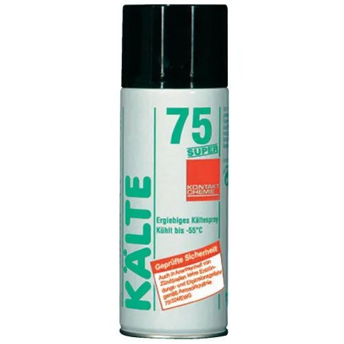 KONTAKT CHEMIE KÄLTE 75 SUPER Kältespray, 400 ml - PC-Kühlung & Lüfter, effektives Kältespray zur schnellen Abkühlung von Bauteilen und ideal für Reparaturen und Wartungen.