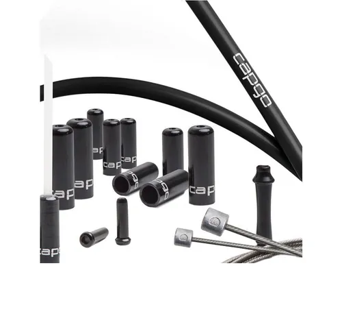 Capgo OL Schaltset lang schwarz für Shimano/Sram