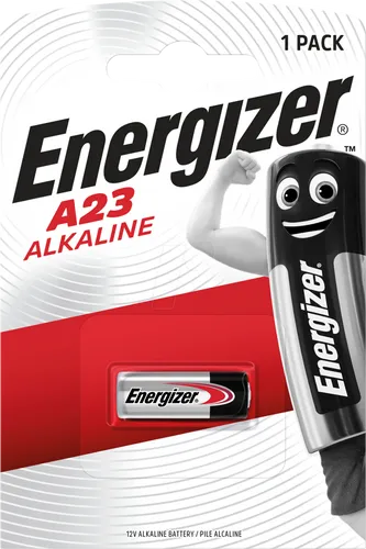 EN 1XA23 - Energizer Alkaline Batterie A23, 1er-Pack - Zuverlässige Spezialbatterie für viele elektronische Geräte. Hohe Energiedichte und geringe Selbstentladung für langfristigen Einsatz. Ideal für Taschenrechner, Fernbedienungen und mehr.