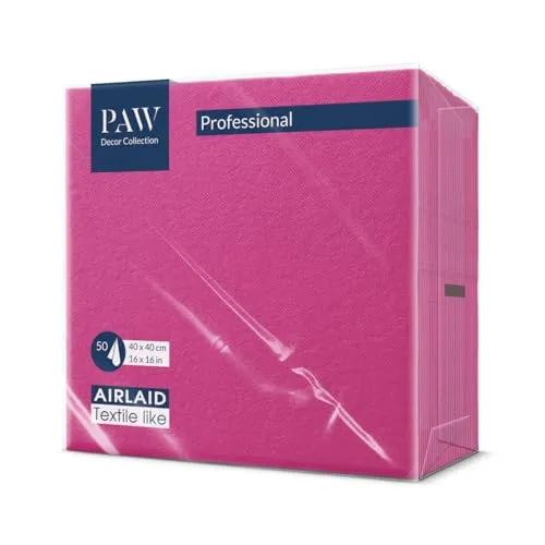Papierservietten Pink von PAW Decor Collection