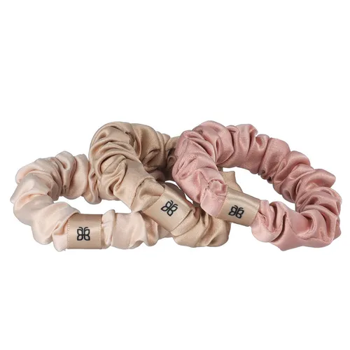 PARSA Beauty Scrunchie-Set mehrfarbig satiniert 3 Stück