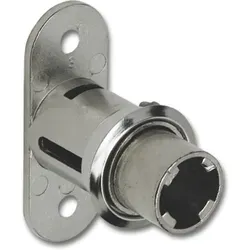 Zylinder-druckschloss 6026 Zamak Vernickelt - Hekna