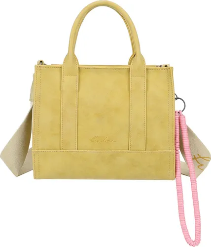 Fritzi aus Preußen Fritzi SquareN Vintage Crossbody Bag - Handtasche in Light Curry, praktisch und stylisch mit verstellbarem Schulterriemen und elegantem Design für jeden Anlass.