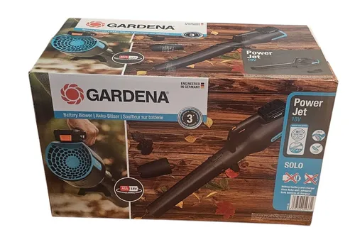 Gardena Akku-Gartensauger - Bläser PowerJet 18V P4A solo 14890-55, 2 in 1 Funktion mit großem Rohr und Düsenaufsatz für maximale Flexibilität und Komfort