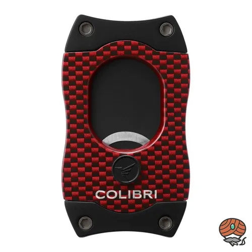 Colibri Zigarrenschneider (S-Cut II) Carbondesign rot