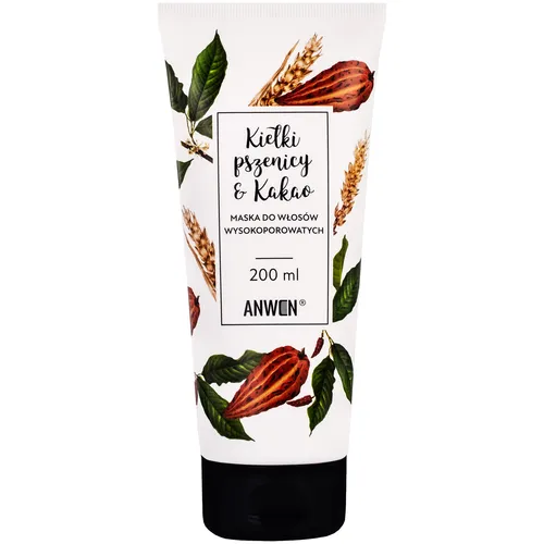 Anwen Maske aus Weizenkeimen und Kakao 200ml Maske für hochporöses Haar