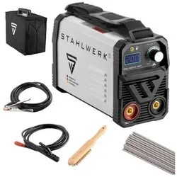 STAHLWERK ARC 200 MD IGBT - Schweißgerät DC MMA E-Hand Lift-TIG, 200 Ampere, leicht und kompakt mit 7 Jahren Herstellergarantie