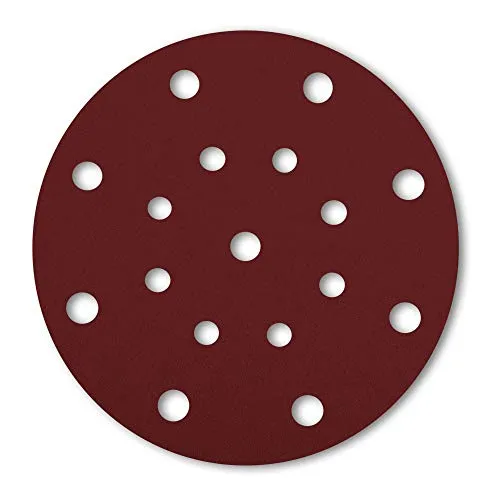 STIER Schleifscheiben Holz D150 / P60 / 16-Loch / 25 Stk., Schleifpapier, Exzenterschleifpapier, Exzenterschleifscheiben, 150mm