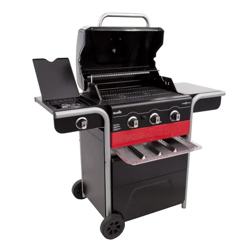 Char-Broil Gas2Coal 330 Hybridgrill mit Seitenbrenner