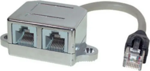 cat. 5e Patchkabeladapter Telefon/Ethernet 0,1 m