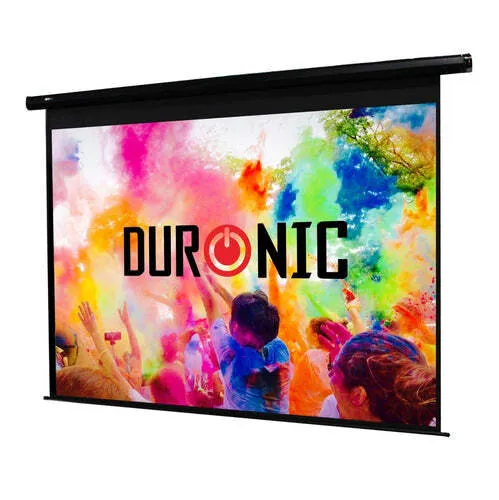 Duronic EPS80 Motorisierte Beamer-Leinwand 79 Zoll - Beamer-Leinwände mit 163 x 122 cm für Heimkino und Präsentationen, motorisiert und per Fernbedienung steuerbar für präzise Bildanpassung.