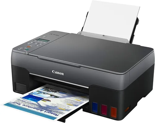 Canon Pixma G3560 Megatank Multifunktionsdrucker - Drucker, Scanner & Kopierer in einem, mit Megatank-System für kostengünstigen Druck, hohe Auflösung von 4800 x 1200 DPI und kabelloser Verbindung.