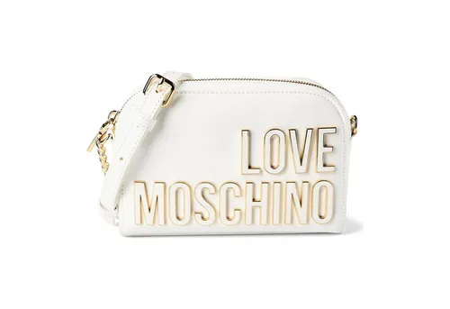 Love Moschino Enameled Logo Umhängetasche 20 cm Weiss TAS063749 - Elegante Love Moschino Umhängetasche aus robustem Polyurethan mit praktischem Reißverschluss. Der verstellbare Riemen sorgt für hohen Tragekomfort und stilvolle Akzente in Ihrem Outfit. Perfekt für jeden Anlass!