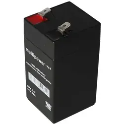 Multipower MP4.5-4 Akku PB Blei 4 Volt, 4500mAh, 6,3mm Kontakte