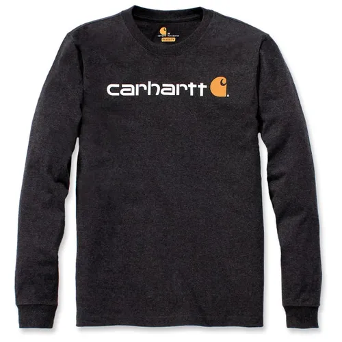 Carhartt Core Logo L/S Longsleeve in Schwarz - Größe M - Langarmshirt für Freizeit, aus 100% Baumwolle für hohen Tragekomfort. Entdecken Sie weitere Top-Angebote von Carhartt im Bergfreunde.de Online-Shop!